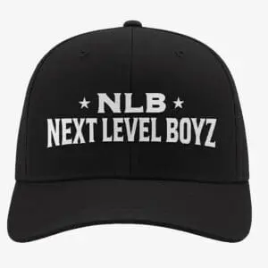 Black cap with "Next Level Boyz" text.
