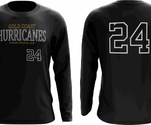 Black sports jersey with number 24 design.
